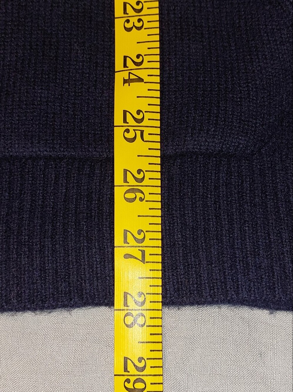 Quince Mongolian Cashmere Pullover Hoodie Sweater Men's L TRUE Navy NWT - Picture 8 of 11